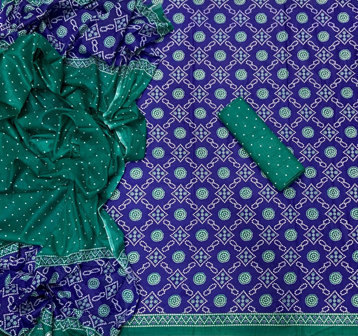 Enchant Cotton Print Suit Set(Vol - 143) - Yanchi