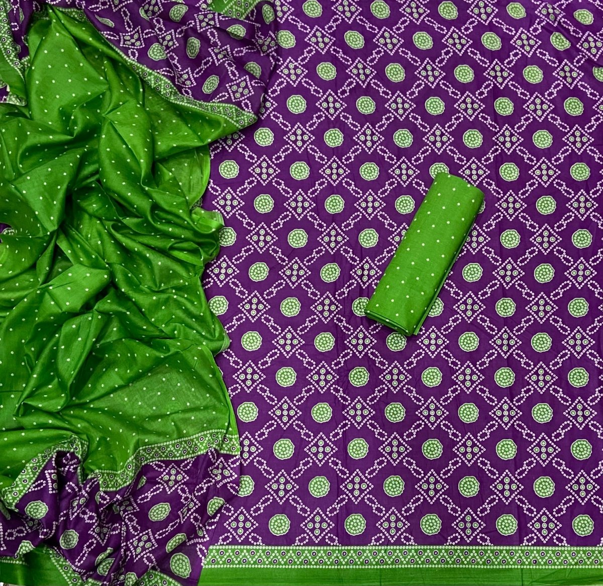 Enchant Cotton Print Suit Set(Vol - 143) - Yanchi