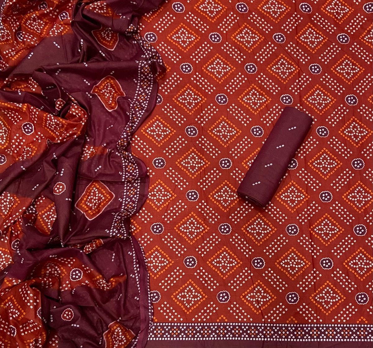 Enchant Cotton Print Suit Set(Vol - 143) - Yanchi