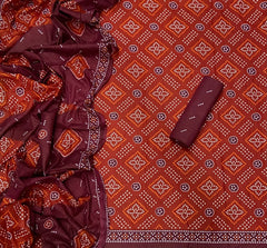Enchant Cotton Print Suit Set(Vol - 143) - Yanchi