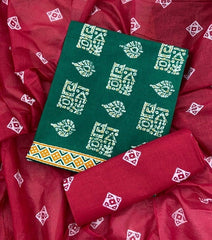 Enchant Cotton Print Suit Set(Vol - 906) - Yanchi