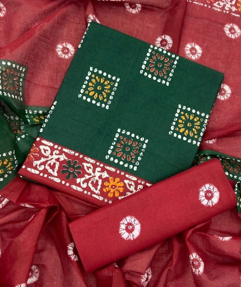 Enchant Cotton Print Suit Set(Vol - 906) - Yanchi