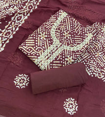 Fancy Block Print Cotton Suit Set - Yanchi