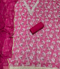 Fancy Burberry Digital Print Suit Set with Pearl & Cutdana Work - Yanchi