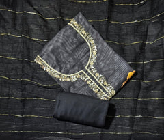 Fancy Burberry Suit Set with Real Mirror & Pearl Work - Yanchi