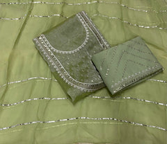 Fancy Burberry Suit Set with Zari Thread & Sequins Work - Yanchi