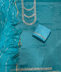 Fancy Burberry Suit Set with Zari Thread & Sequins Work - Yanchi