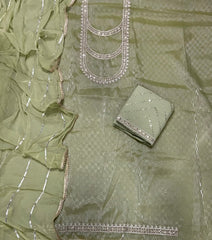 Fancy Burberry Suit Set with Zari Thread & Sequins Work - Yanchi