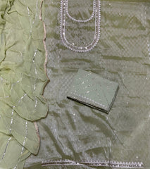 Fancy Burberry Suit Set with Zari Thread & Sequins Work - Yanchi