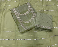 Fancy Burberry Suit Set with Zari Thread & Sequins Work - Yanchi