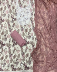 Fancy Chikankari Pure Cotton Suit Set - Yanchi