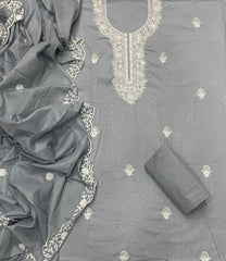 Fancy Chikankari Pure Cotton Suit Set - Yanchi