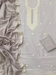 Fancy Chikankari Pure Cotton Suit Set - Yanchi