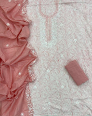 Fancy Chikankari Pure Cotton Suit Set - Yanchi
