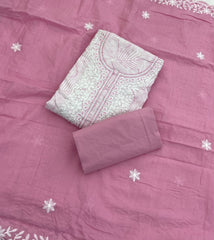 Fancy Chikankari Pure Cotton Suit Set - Yanchi