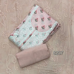 Fancy Chikankari Pure Cotton Suit Set - Yanchi