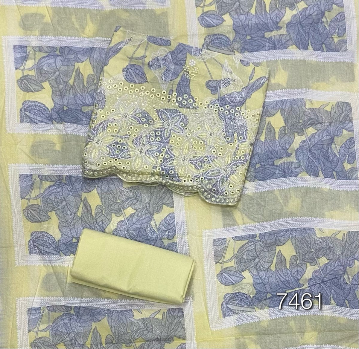 Fancy Chikankari Pure Cotton Suit Set - Yanchi