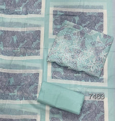 Fancy Chikankari Pure Cotton Suit Set - Yanchi