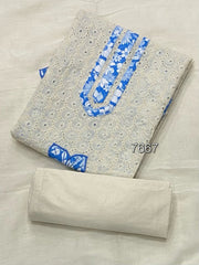 Fancy Chikankari Pure Cotton Suit Set - Yanchi