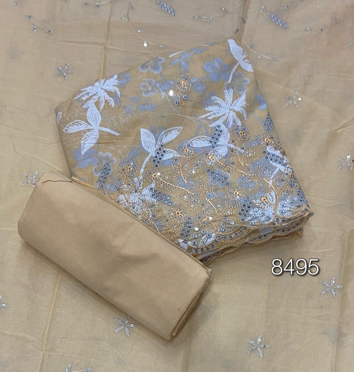 Fancy Chikankari Pure Cotton Suit Set - Yanchi