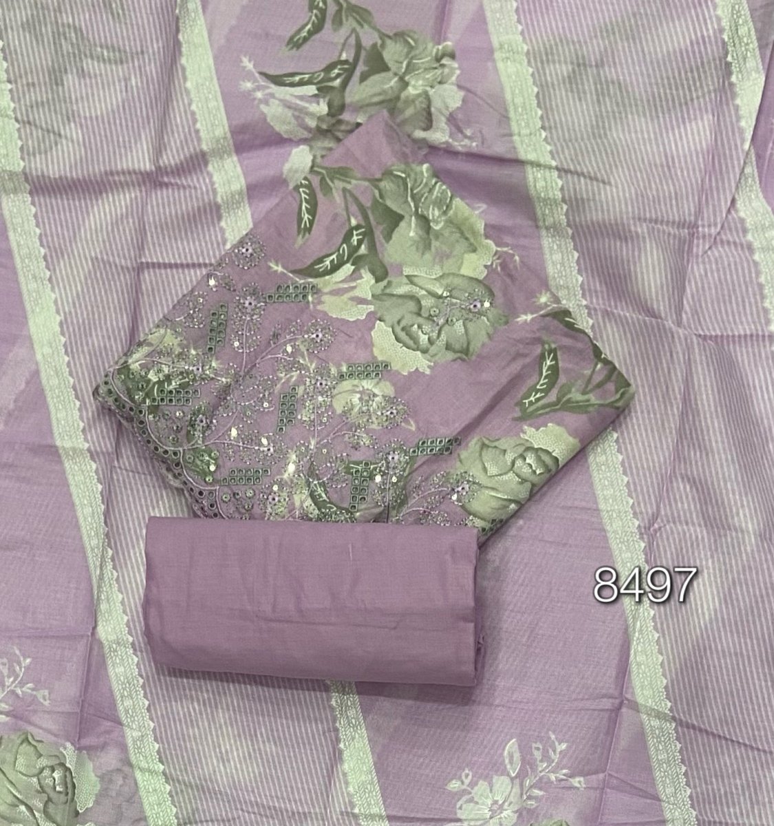 Fancy Chikankari Pure Cotton Suit Set - Yanchi