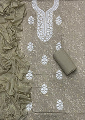 Fancy Chikankari Pure Cotton Suit Set - Yanchi