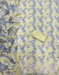 Fancy Chikankari Pure Cotton Suit Set - Yanchi