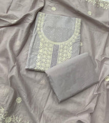 Fancy Chikankari Pure Cotton Suit Set - Yanchi