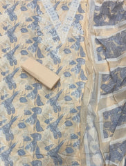 Fancy Chikankari Pure Cotton Suit Set - Yanchi