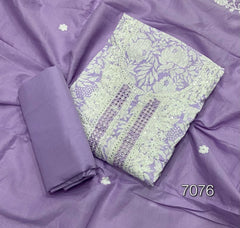 Fancy Chikankari Pure Cotton Suit Set - Yanchi