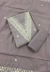 Fancy Chikankari Pure Cotton Suit Set - Yanchi