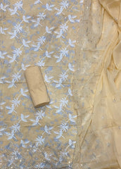 Fancy Chikankari Pure Cotton Suit Set - Yanchi