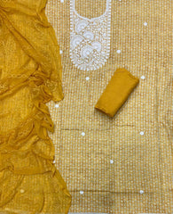 Fancy Chikankari Pure Cotton Suit Set - Yanchi