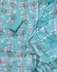 Fancy Chikankari Pure Cotton Suit Set - Yanchi