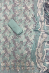 Fancy Chikankari Pure Cotton Suit Set - Yanchi