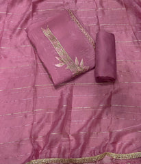 Fancy Crunchy Suit Set with Heavy Zari Thread Work - Yanchi