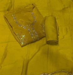 Fancy Crunchy Suit Set with Sequence Work - Yanchi