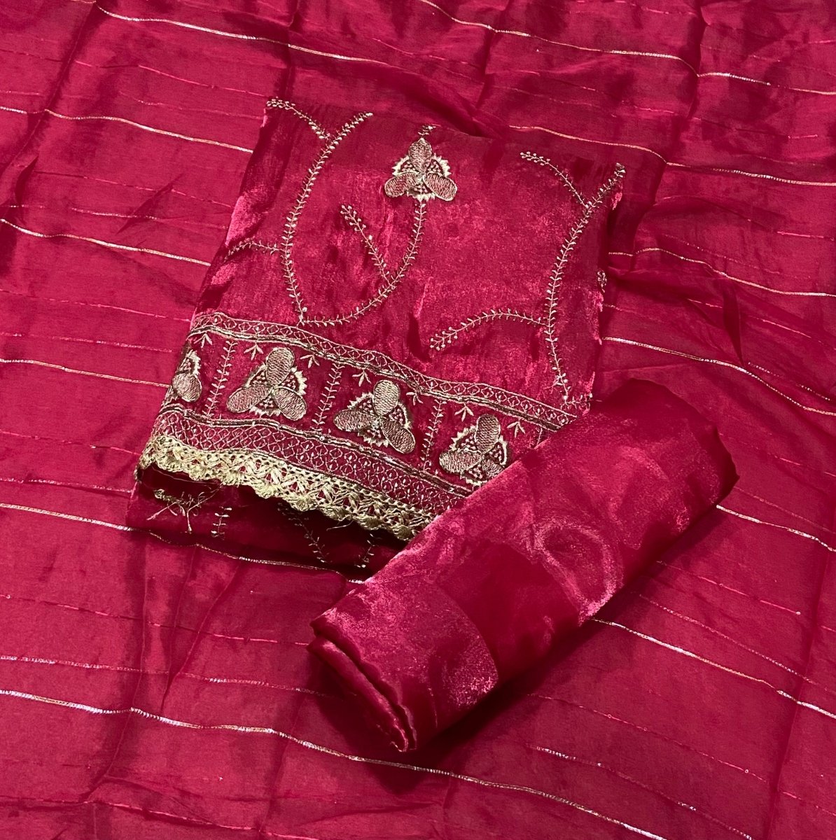 Fancy Fendi Beads Work Suit Set - Yanchi