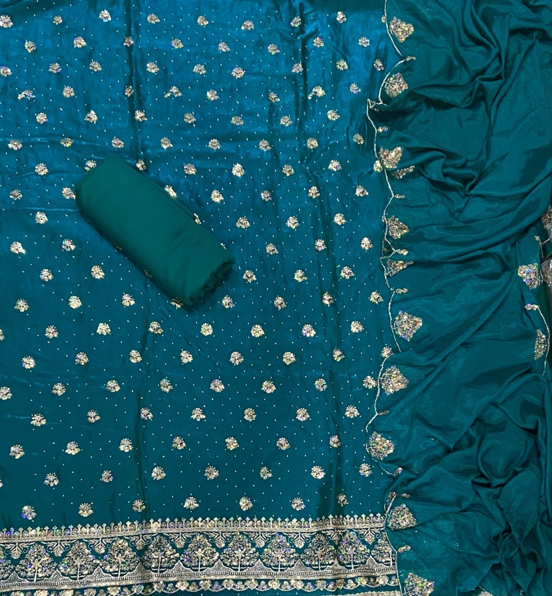 Fancy Fendi Beads Work Suit Set - Yanchi