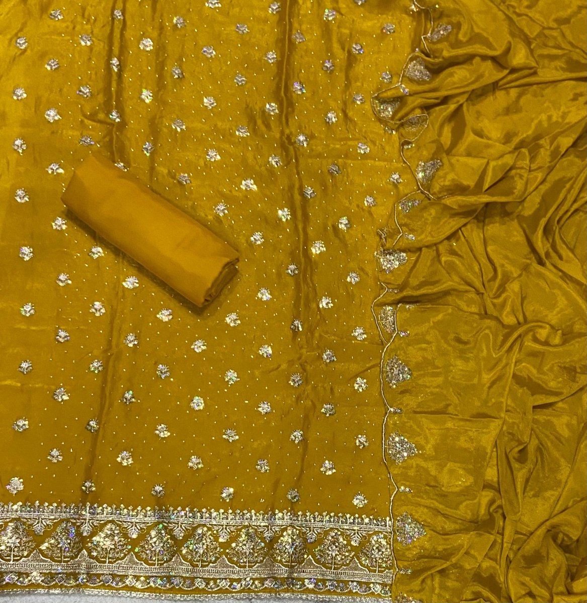 Fancy Fendi Beads Work Suit Set - Yanchi