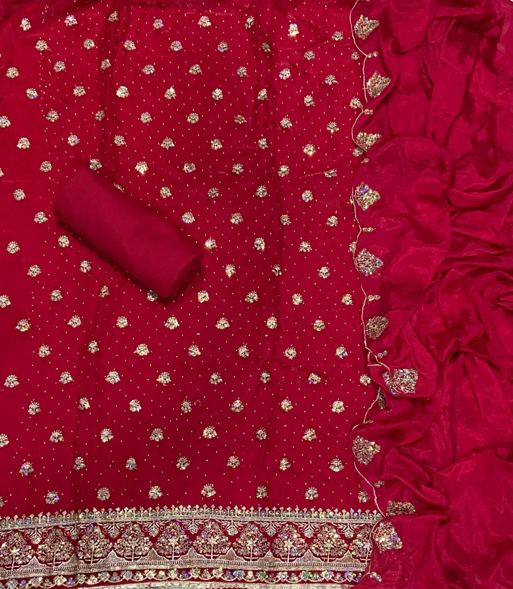 Fancy Fendi Beads Work Suit Set - Yanchi