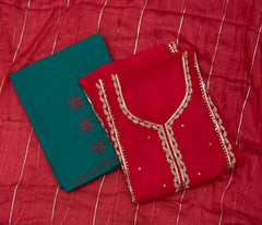 Fancy Georgette Suit Set with Heavy Sequins & Thread Work - Yanchi