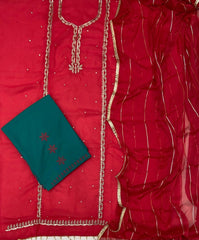 Fancy Georgette Suit Set with Heavy Sequins & Thread Work - Yanchi