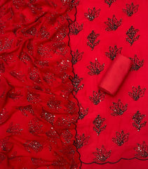 Fancy Georgette Thread & Sequins Work Suit Set - Yanchi