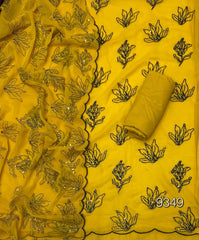 Fancy Georgette Thread & Sequins Work Suit Set - Yanchi