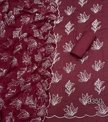 Fancy Georgette Thread & Sequins Work Suit Set - Yanchi