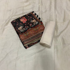 Fancy Glass Organza Suit Set with Cutdana & Stone Work - Yanchi