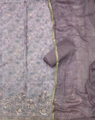 Fancy Glass Organza Suit Set with Elegant Sequins Work - Yanchi