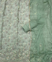 Fancy Glass Organza Suit Set with Elegant Sequins Work - Yanchi