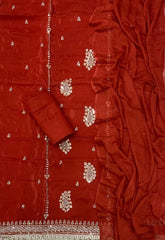 Fancy Glass Organza Suit Set with Elegant Sequins Work - Yanchi